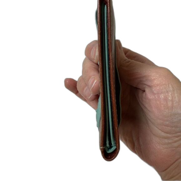 Fossil Small ID Wallet with Teal Cord (stretched) - Picture 7 of 16